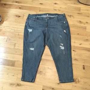 Lane Bryant Distressed Boyfriend Jeans Size 28R